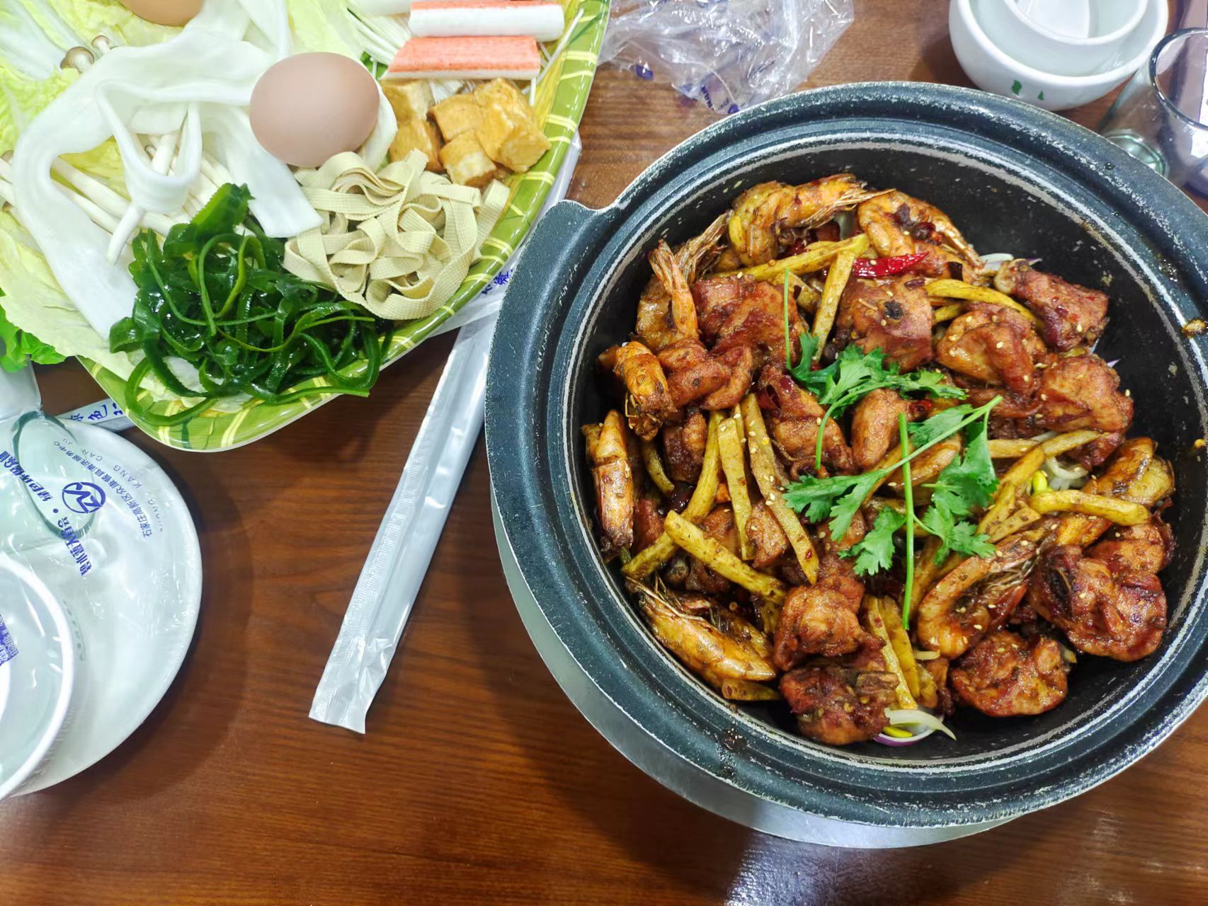 川妍鸡公虾哺(国贸店)