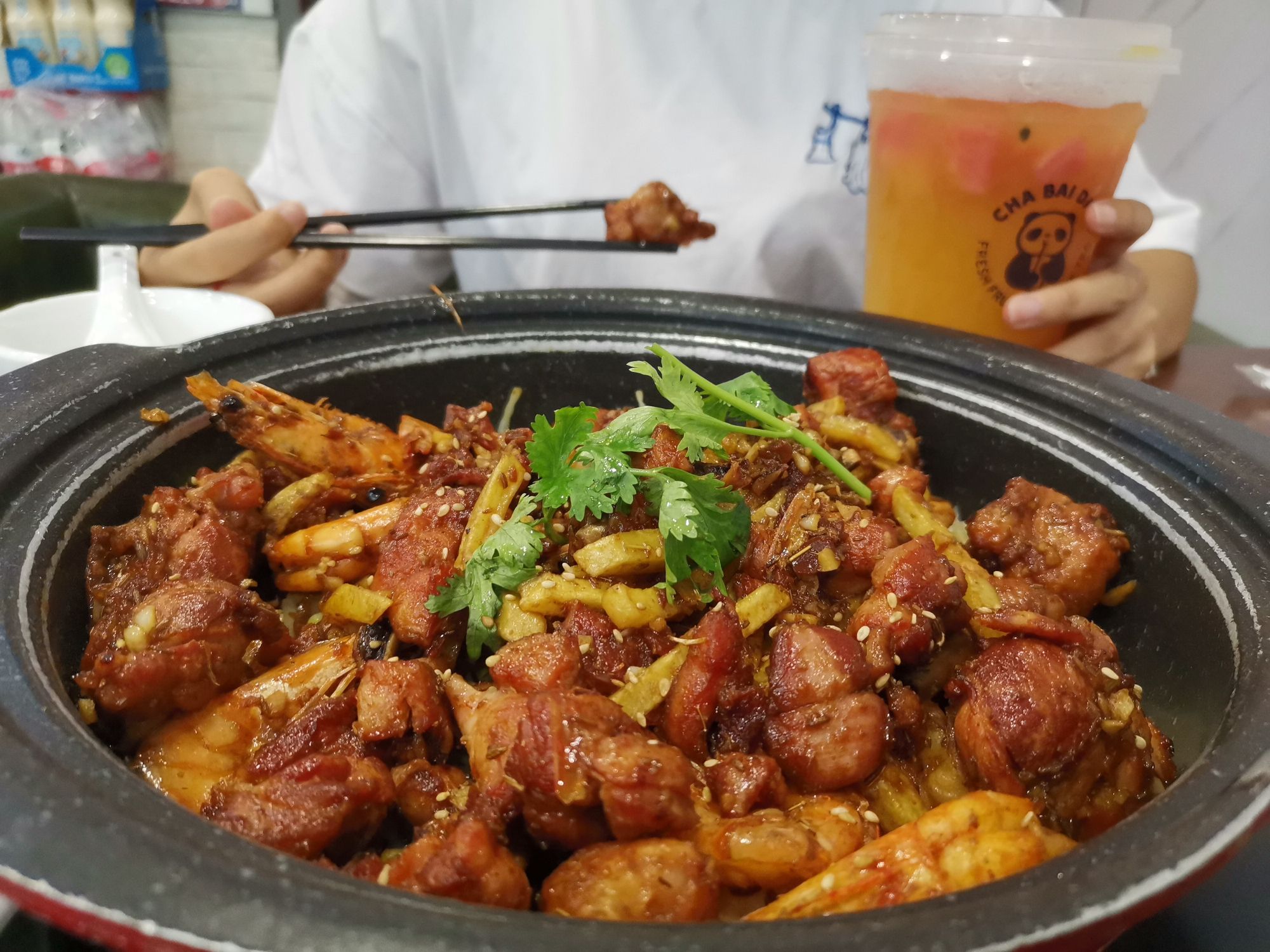 川妍鸡公虾哺(国贸店)