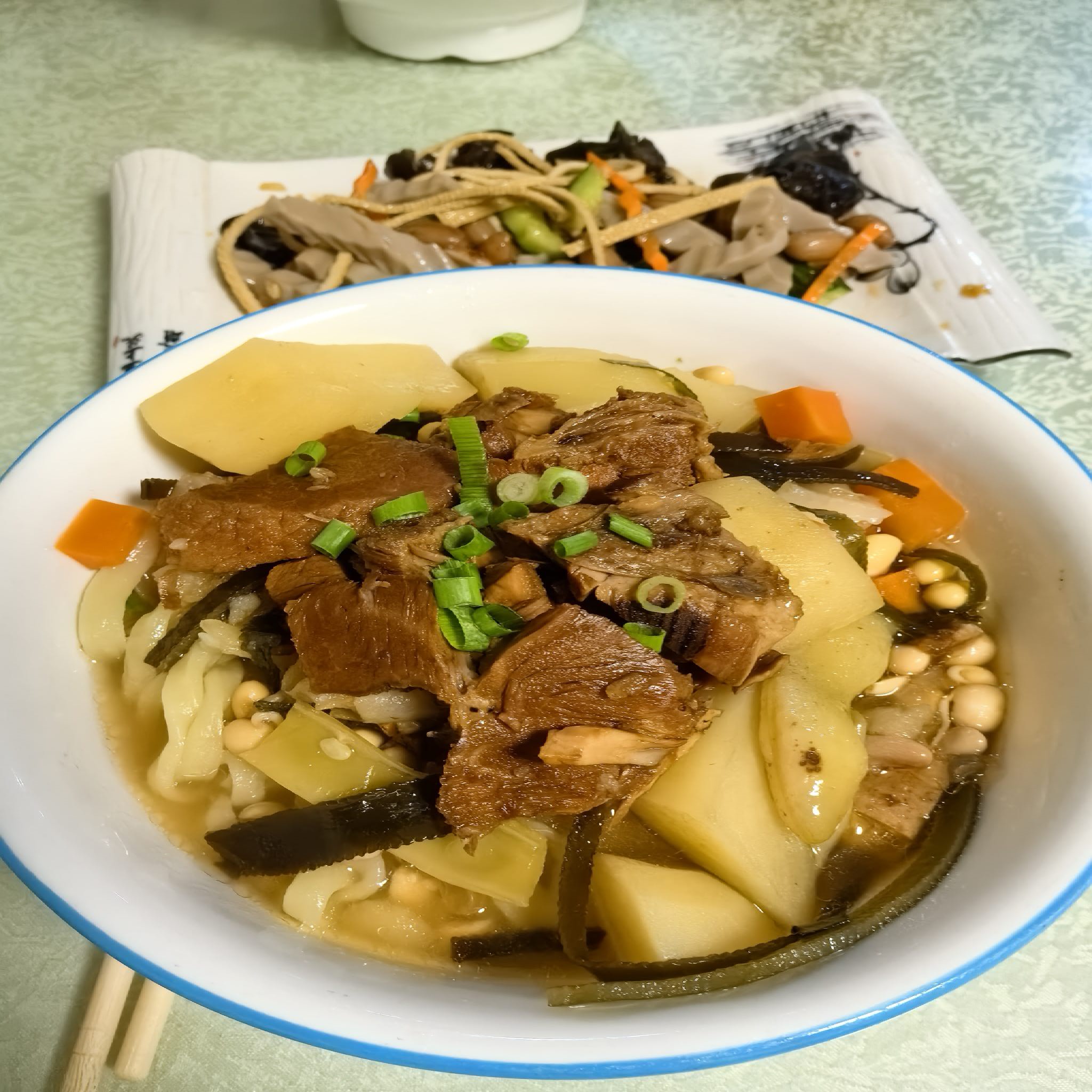 碾盘沟手工腌肉面