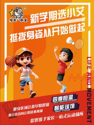 小艾球馆羽毛球篮球健身