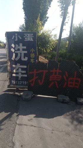 小蛋洗车蓝牌子