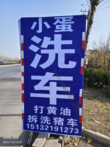 小蛋洗车蓝牌子