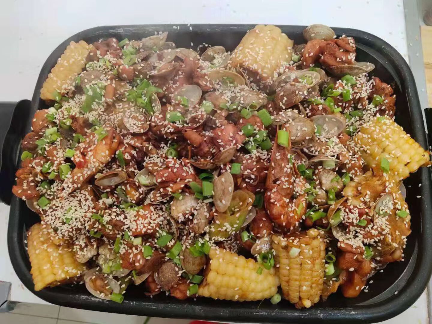 羊蝎子蛤蜊炒鸡